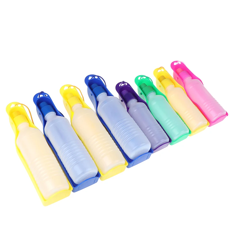 1PC Pet Water Bottle 500ml Foldable Portable Drinking Bottle Travelling Outdoor Drinking Feeder Bowl