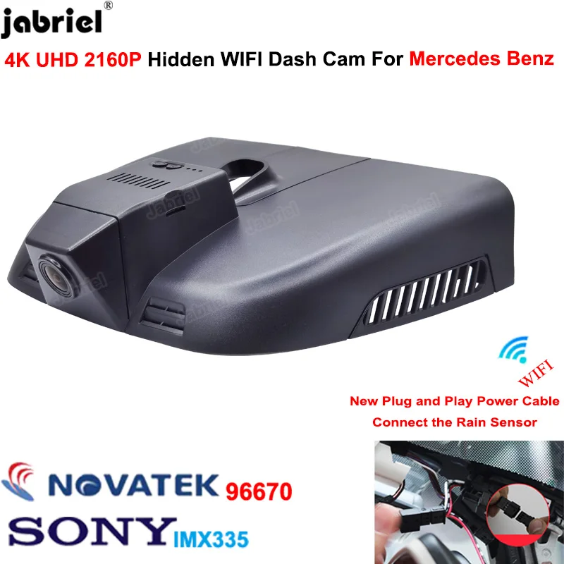 

4K Dashcam 2160P Plug And Play Wifi Car Dvr Dash Cam for Mercedes Benz Vito w447 w639 Vito Tourer Panel Van Mixto 2016 2018 2021