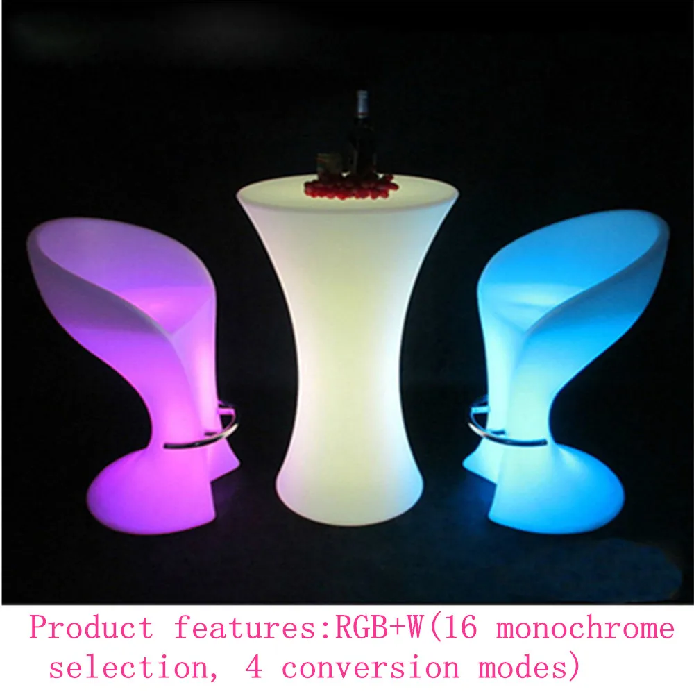 110CM height Rechargeable LED illuminated cocktail bar table nightclub coffee shop creative Commercial Furniture 110CM height Rechargeable LED illuminated cocktail bar table nightclub coffee shop creative Commercial Furniture