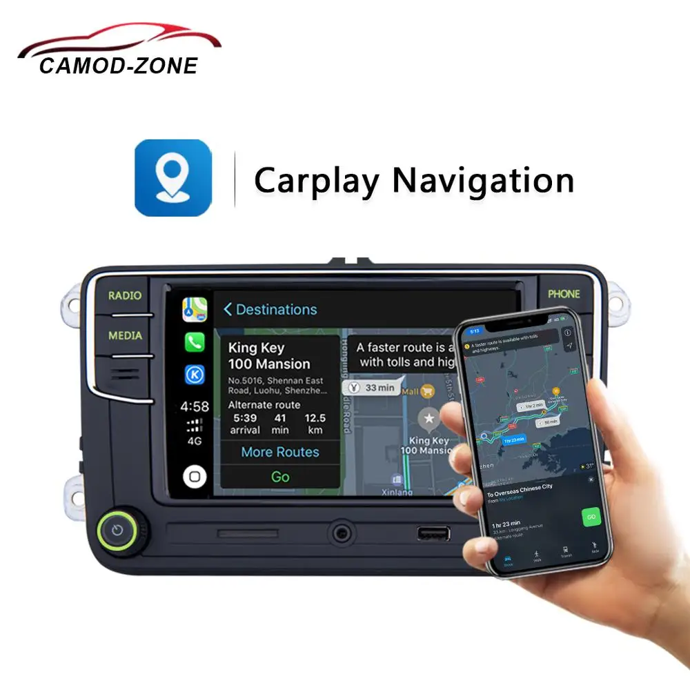 RCD330 Plus RCD330G зеленый светильник Carplay Noname Android авто автомобиль MIB радио 6RD 035 187B для VW Skoda Octavia Fabia Superb Yeti