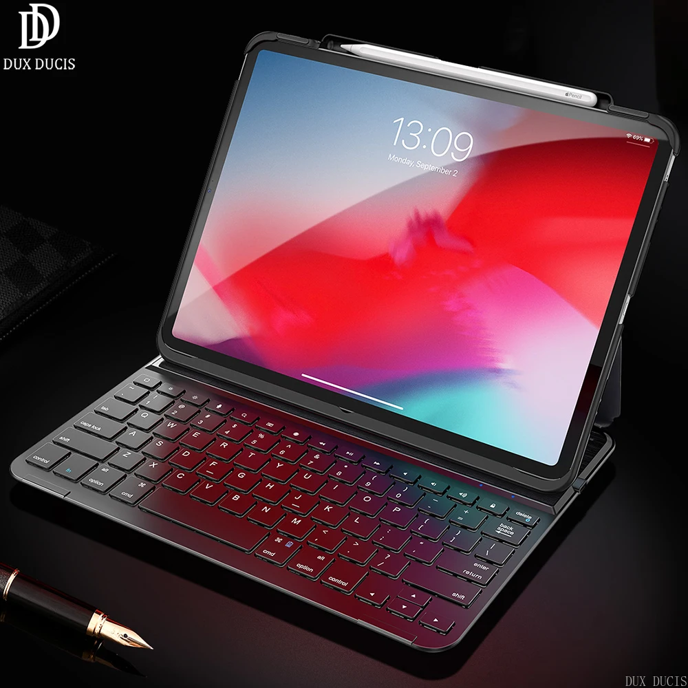 

DUX DUCIS Keyboard Case For iPad Pro 11 2018 Foldable Auto Sleep Wake With Pencil Holder Full Cover Bluetooth Stand Magnet Case