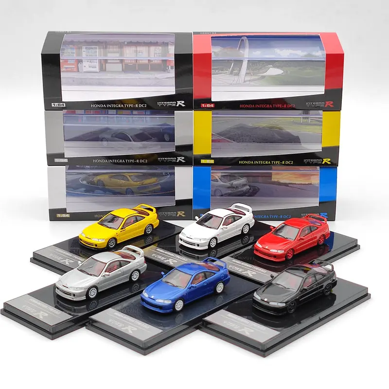 HOBBY 1:64 H ~ DA Интегра Тип R DC2 литые модели автомобилей Коллекция игрушек 6 цветов