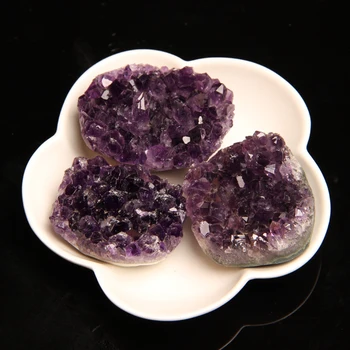 

Natural Raw Amethyst Purple Crystal Quartz Druzy Amethyst Cluster Specimen Degaussing Stone Home Decoration Energy Gem Crafts