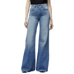 2019 женские эластичные свободные джинсовые повседневные ботинки с карманами и пуговицами женские прямые джинсы