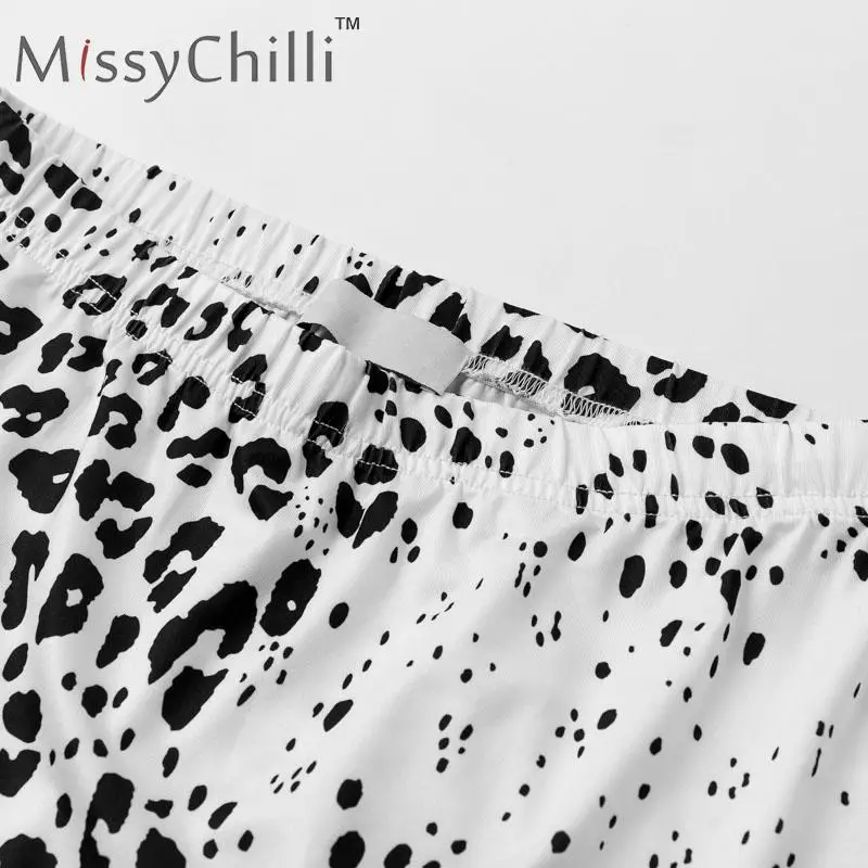 MissyChilli, элегантный комплект из 2 предметов, Бандажное платье с животным принтом, женское облегающее платье с разрезом, трикотажное длинное платье, летнее сексуальное платье для вечеринки, Новинка