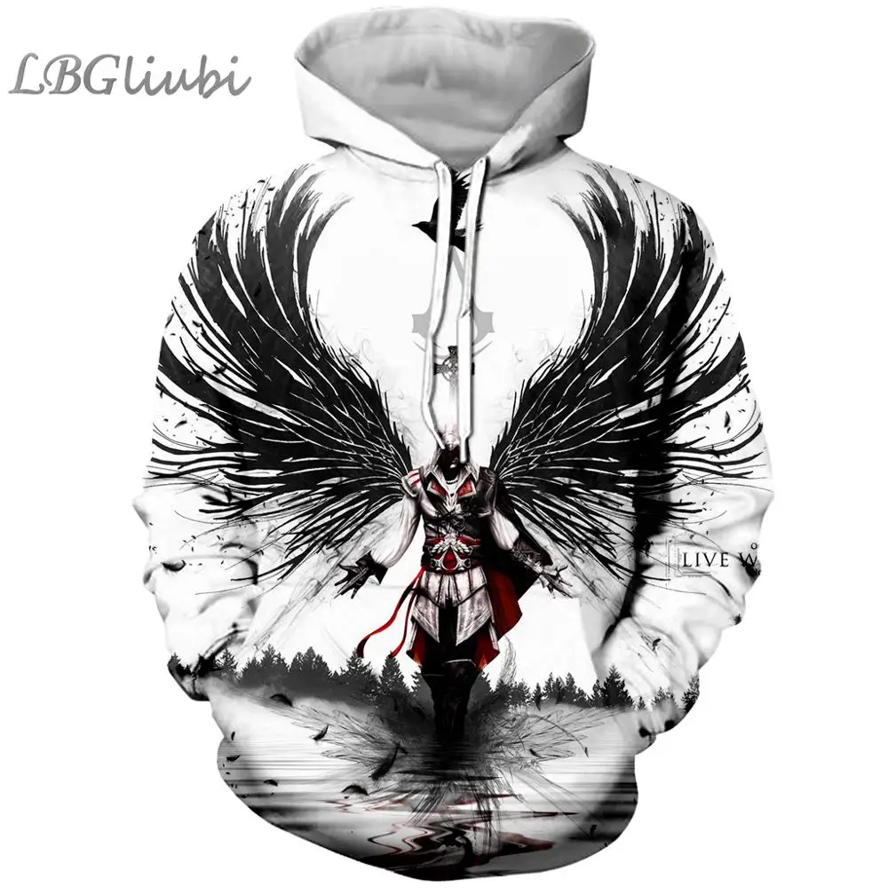 4 LBG новая 3D печать Assasin's Creed Толстовка Assasin's Creed модная мужская и женская Толстовка Harajuku Толстовка Крутая толстовка - Цвет: 4