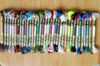 

1pcs Light Effects Floss Metallic Floss Cross Stitch Embroidery Thread 8 meters each Skein DMC and Sullivans brands