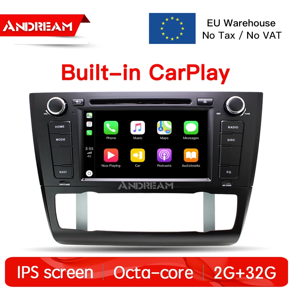 Четырехъядерный 2G ram 16G rom автомобильный dvd плеер стерео Android 7 1 Навигация BT для BMW