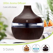 300 Ml ahşap tahıl uçucu yağ difüzör ultrasonik hava nemlendirici difüzör aromaterapi nemlendirici Mist Maker için ev # c
