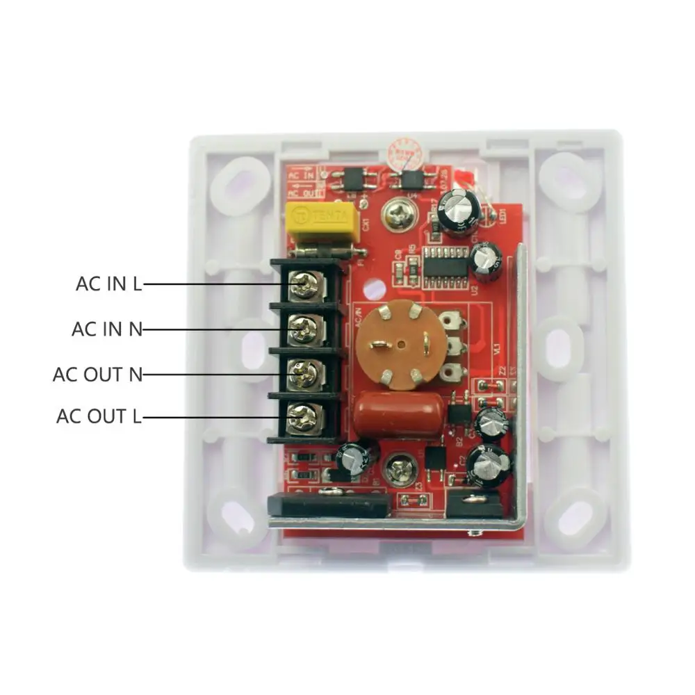 110V 220VAC Triac диммер затемнения светодиодный свет СИД кнопочный переключательный Диммируемый ручка кнопочный переключатель Управление; с ИК-пульт дистанционного управления Управление для светодиодный лампы