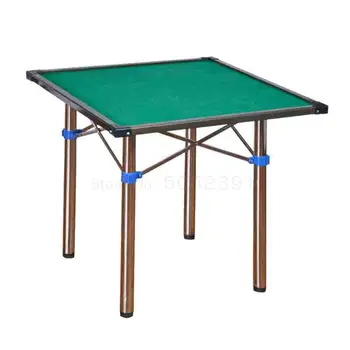 

Household folding mahjong table multifunctional simple dormitory table dual-use hand-cranked chess table manual sparrow tab
