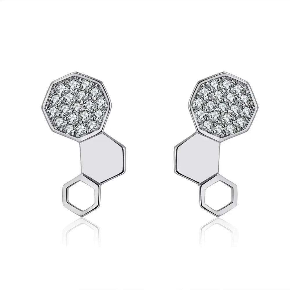 SE92 ORSA JEWELS Аутентичные 925 серебряные браслеты для женщин с узором в виде сот, брендовые серебряные женские ювелирные изделия для вечеринки SB32 - Цвет камня: SE92
