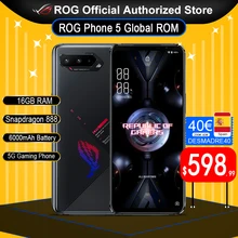 ROG Snapdragon 888 Asus Phone-5 5G 256GB 12gbb GSM/5G/WCDMA/.. Nfc Quick Charge 4.0 Octa Core