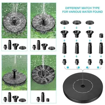 

Solar Fountain Outdoor Indoor Engineering Sun Power Water Home Waterfall Pump Garden C1U7 Birdbath Floating Bath Pool Decor J2X3