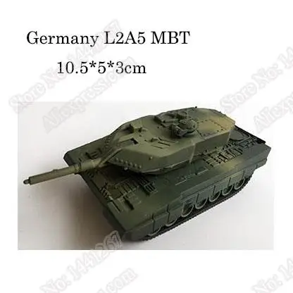 1pcs 1:72 4D Plastic Assemble Tank Kits World War II Model Puzzle Assembling Military Sand Table Toys For Children 7