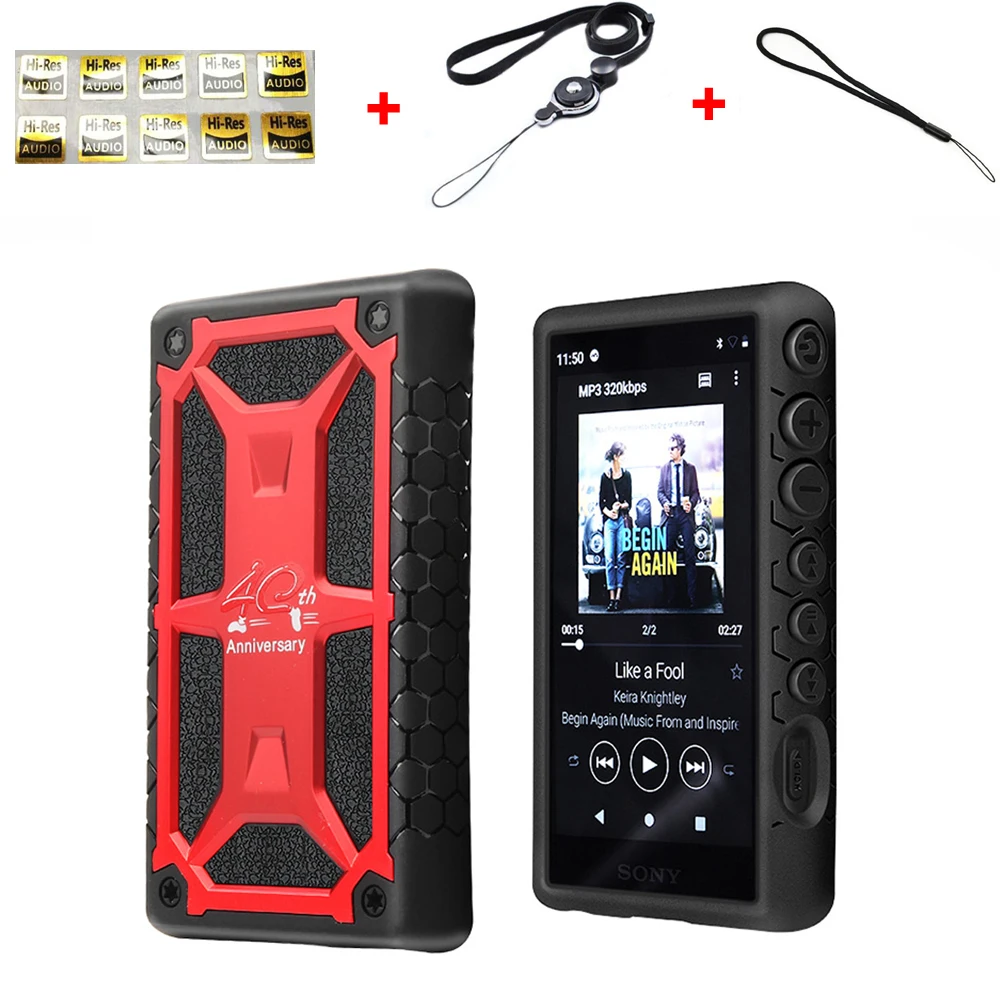 Custodia Protettiva Completa Per Armatura Antiurto Antiscivolo Per Sony Walkman Nw-A100, A105, A105Hn, A106, A106Hn, A100Tps