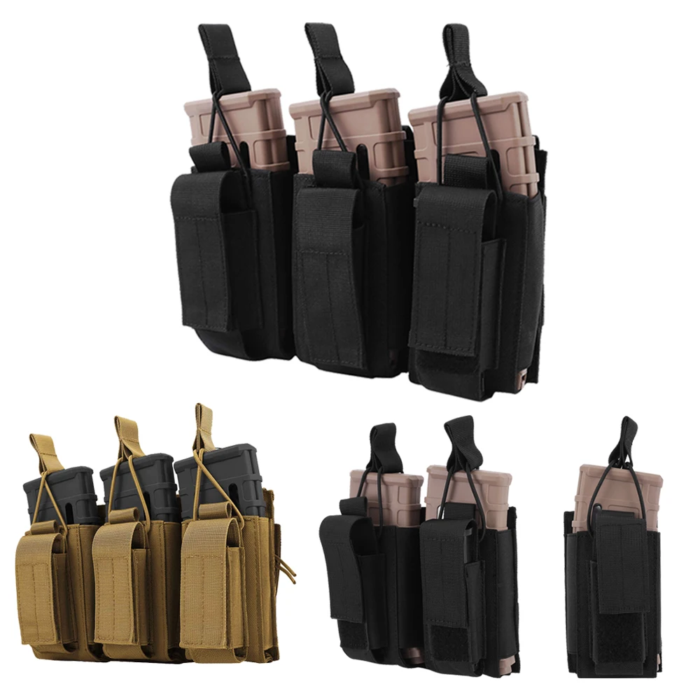 Rifle-Carrier Holster Pouch Molle Triple-Magazine-Pouch Tactical 1000D for M4 M16 AK
