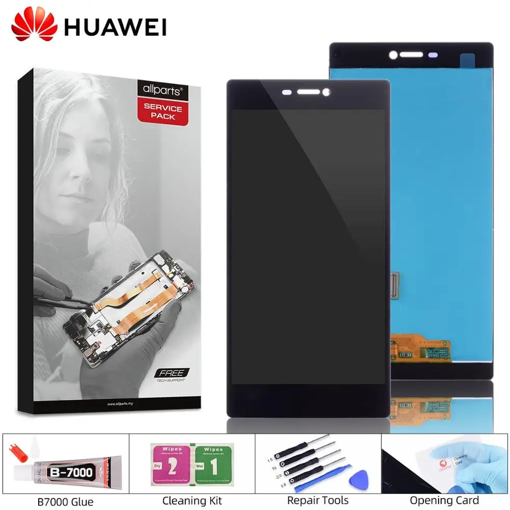 Дисплей для HUAWEI P8 GRA L09 gra-l09 gra-ul10 LCD в сборе с тачскрином на рамке 5.2'' черный белый золото