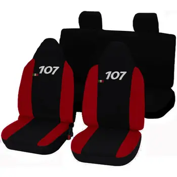 

COPRISEDILI AUTO SEDILE PEUGEOT 107 FODERE SPECIFICHE BICOLORE ROSSO