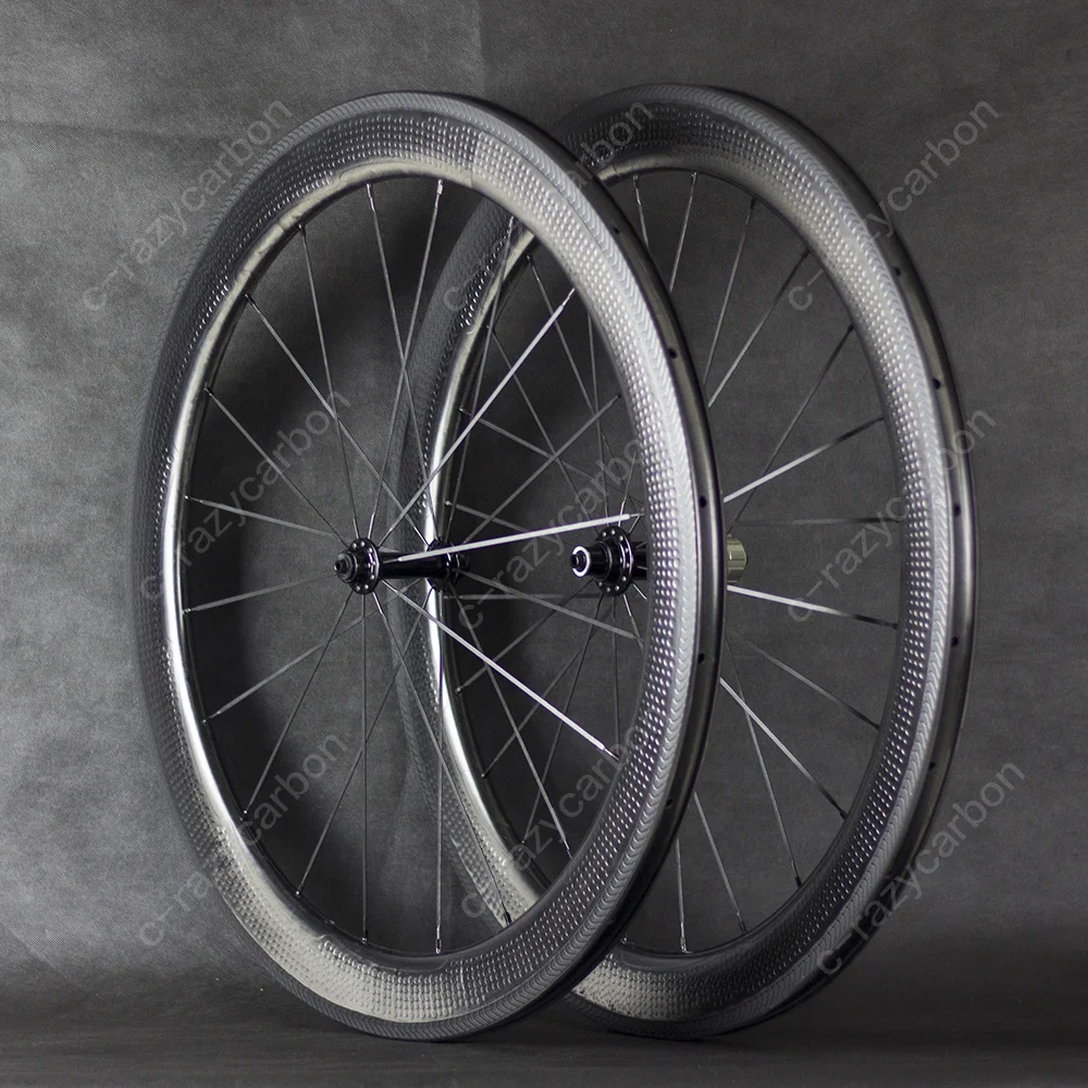 700c Dimple Carbon Surface Wheels 2 Years warranty 50mm Clincher Road Bike Carbon Wheel Front and Rear32