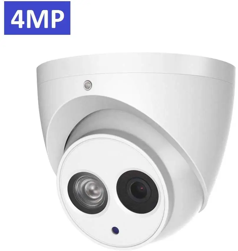 

4MP Outdoor PoE IP Camera IPC-HDW4433C, Dome Security Camera with Audio, Built-in Mic, IR 164ft Night Vision, Smart H.265+ IP67