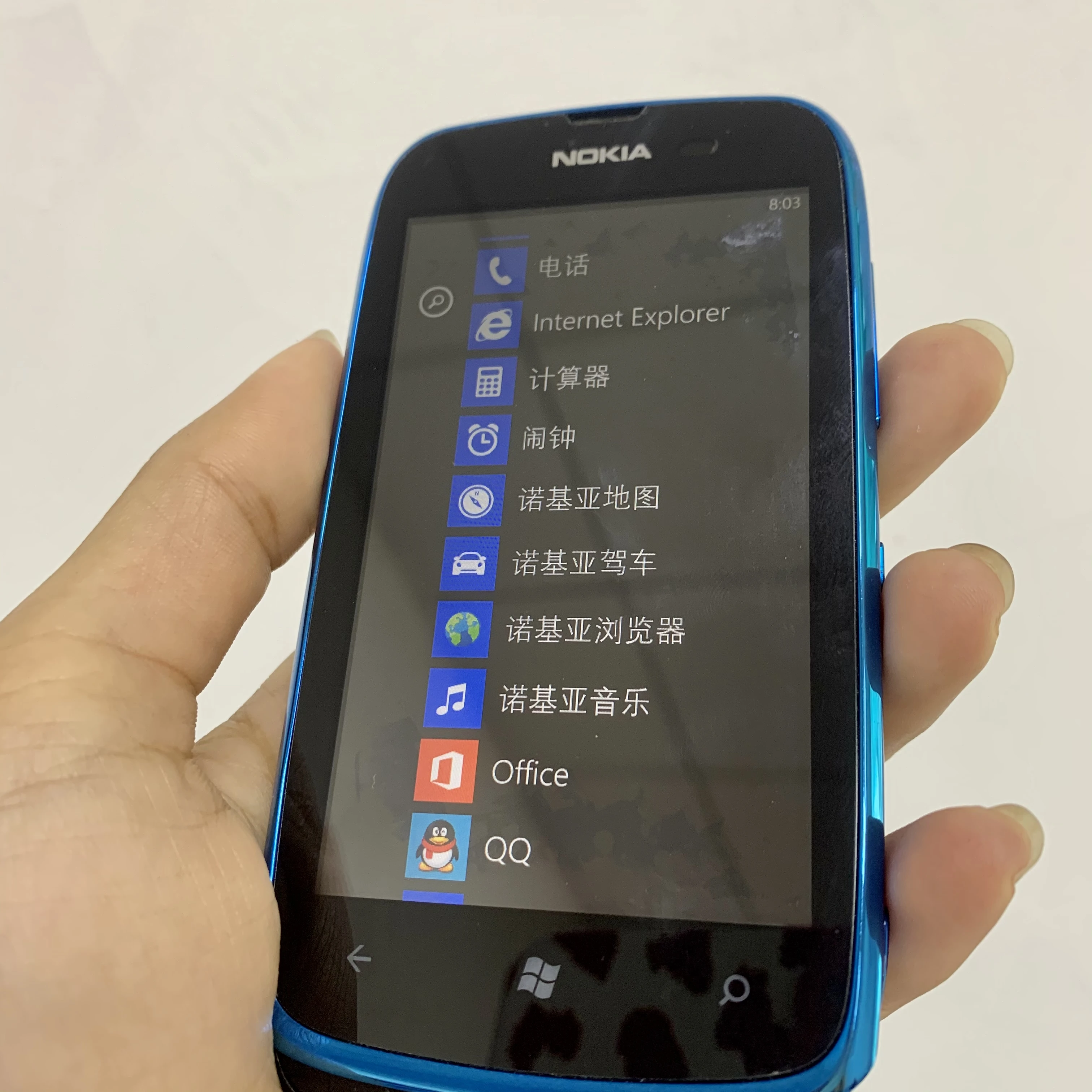 Nokia lumia 610 Refurbished Original Unlocked  Lumia 610 Windows Mobile Phone 8GB Camera 5.0MP GPS Wifi 3G phone Free shipping giffgaff refurbished phones