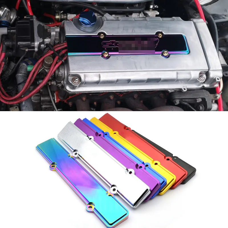 

1PCS Aluminum ENGINE Spark Plug Cover B-Serie For Honda Civic ACURA DOHC VTEC B16 B18 With Logo