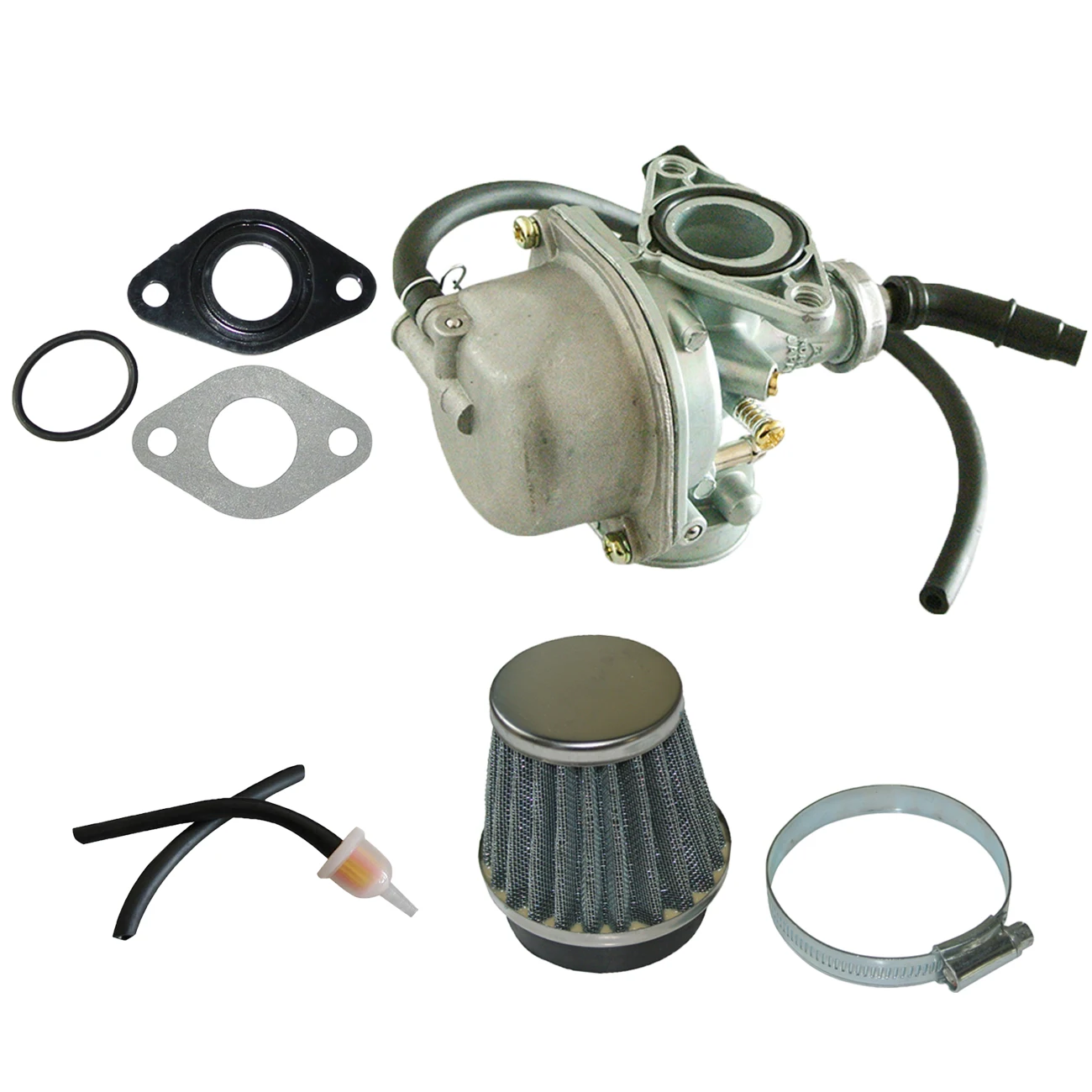 Pouvoir карбюратор PZ19 топливный фильтр для 50cc 80cc 90cc 110cc 125cc ATV Dirt Pit Bike