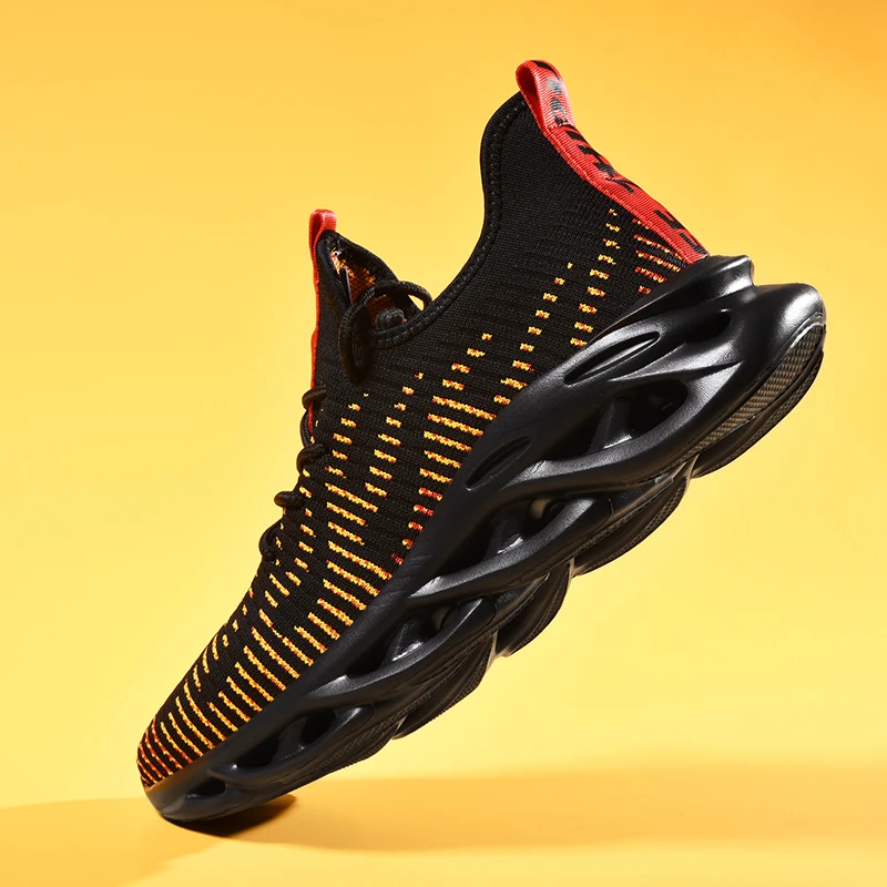 

Mesh Shoes Men Casual Shoes Breathable Men Sneakers Male Shoes Adult Red Black High Quality Light Comfortable Non-slip Soft