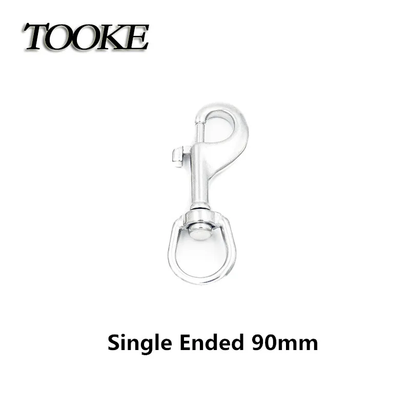 Scuba 70/90/100/116MM Stainless Steel Egg Quick Carabiner Ended Dive Bolt Snap Clip Hook BCD Accessories Diving Equipment scuba diving accessories