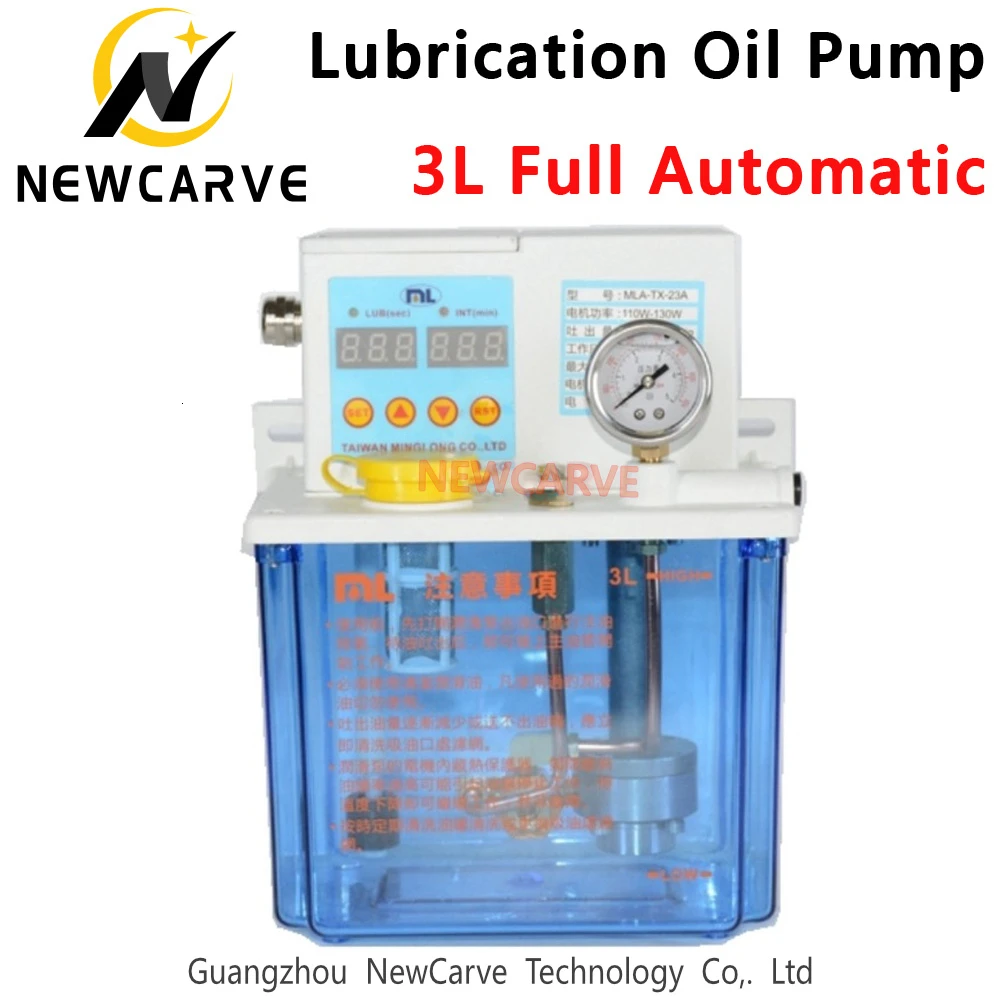 CNC 3L Automatic Oil Lubrication Pump Digital Electronic Timer Gear