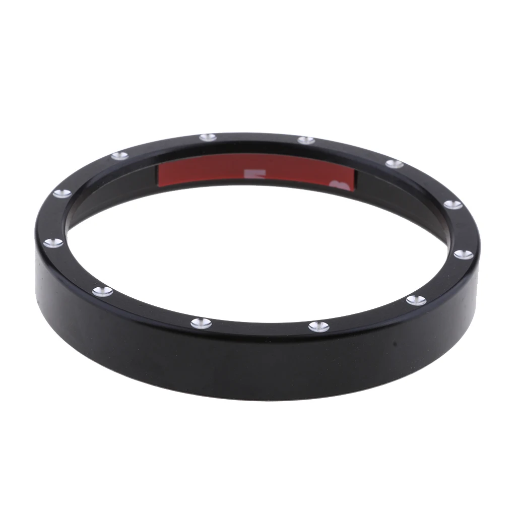 Мотоцикл Speedo метр Калибр корпус акцент отделка кольцо для Harley XL 883 1200 2000-(черный
