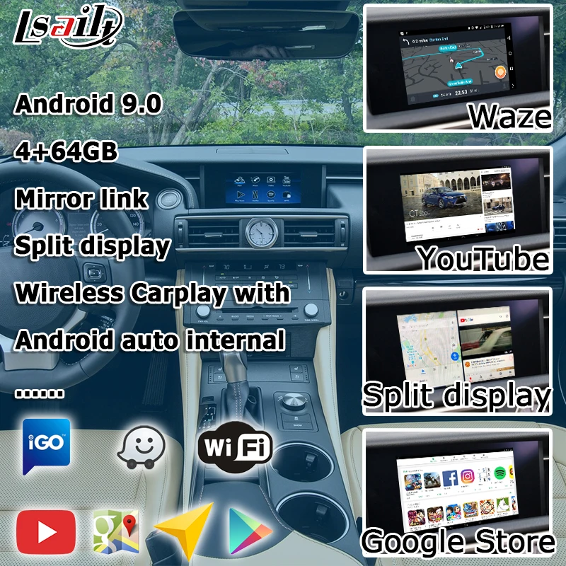Android / Carplay навигационная коробка для Lexus RCF RC300h RC200t RC300 2013 2020 видеоинтерфейс 7/10 25