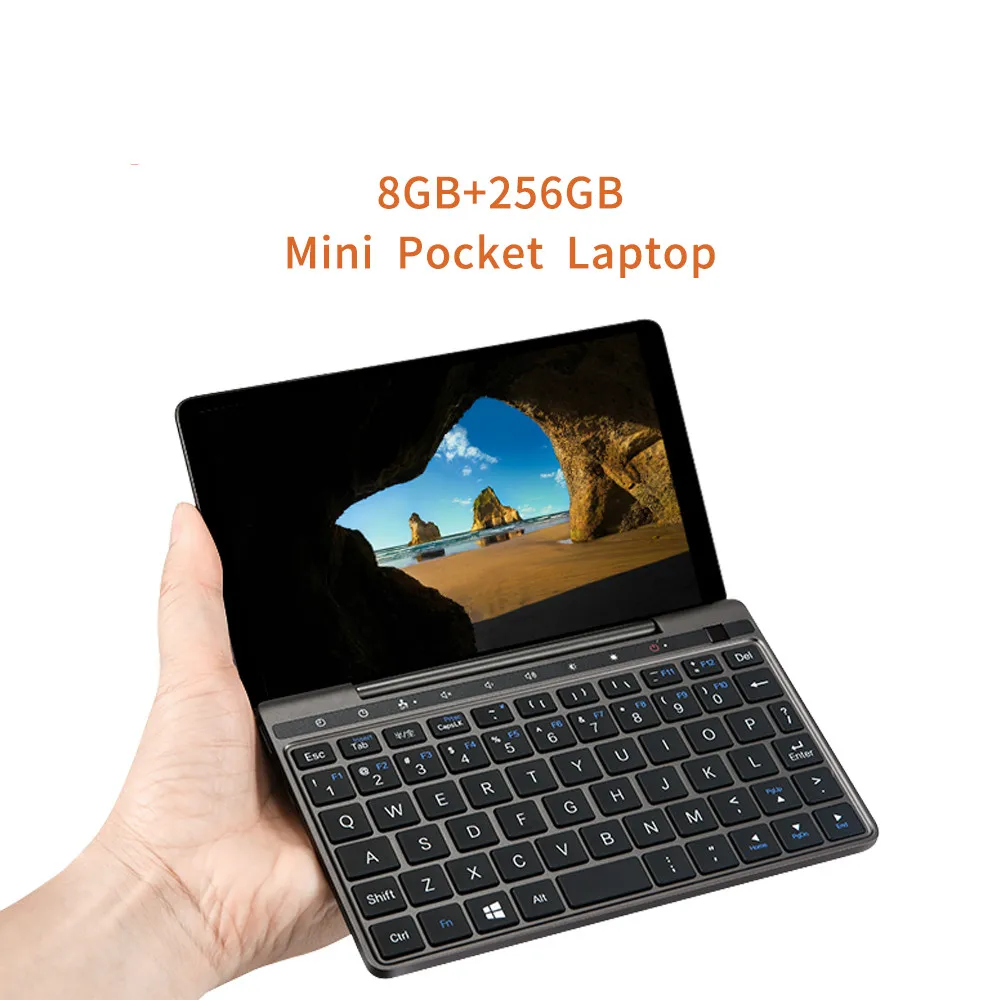 Reducido Mini ordenador portátil de bolsillo con teclado ruso y Windows 10, Mini ordenador de bolsillo Delgado, Ultrabook GPD, 2, 8GB, 256GB, 7 pulgadas, Netbook DolGYyxKOVz