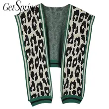 Getвесна, женский шарф, неровная шаль с леопардовым рисунком, винтажный, универсальный, ассиметричный, Осень-зима, шарф с принтом,, новая мода, Винтаж