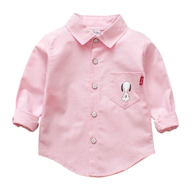New Children Boys Shirts Long Sleeve Boys Girls Cotton Cute Spring And Autumn 0-4 Years Old Toddler boy blouse