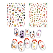 Хэллоуин Рождество Стиль самоклеющиеся наклейки Тыква Снежинка Полный Обертывания украшения для ногтей Маникюр Наклейка DIY слайдер