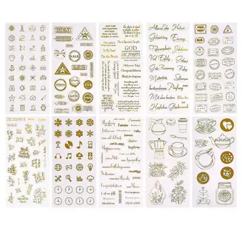 

Gold UV Resin Stickers Filling Decorative Sticker Fit Silicone Molds DIY Epoxy Resin Jewelry Making