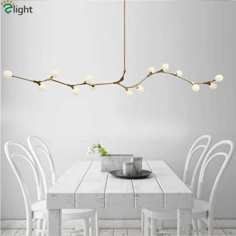 Современная вилла Led G9 Led Chadelier Rod подвесная люстра со светодиодным освещением Lustre Luminarias столовая вращающаяся люстра Lamparas