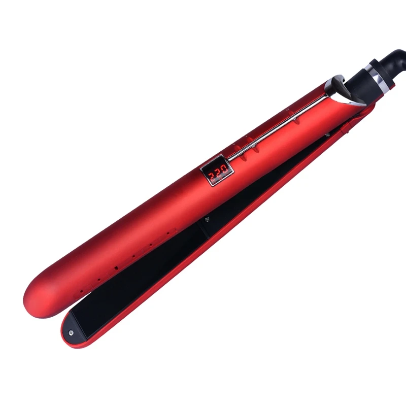 

Eu Plug 2 in 1 Professional Electric Tourmaline Ceramic Hair Straightener Flat Iron Hair Curler Curling Iron Hair Styling Tools