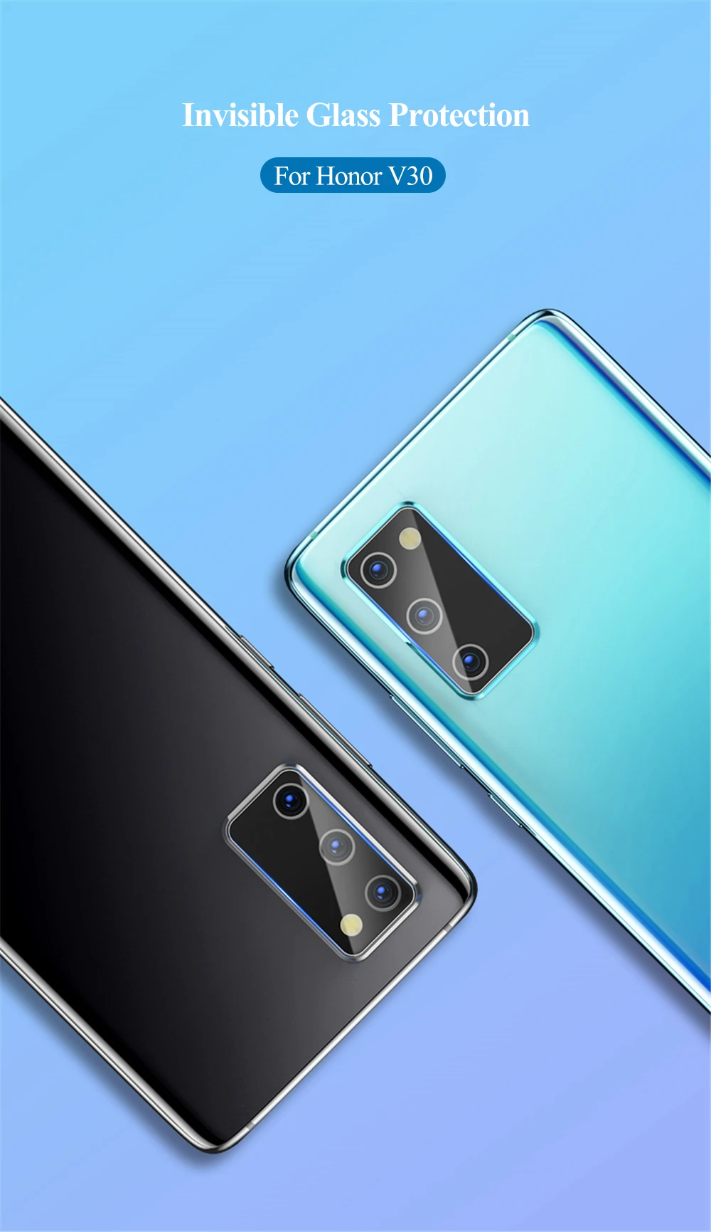 2 шт., стекло для huawei Honor V30 Pro, объектив задней камеры, закаленное стекло для Honor V30, защита задней камеры