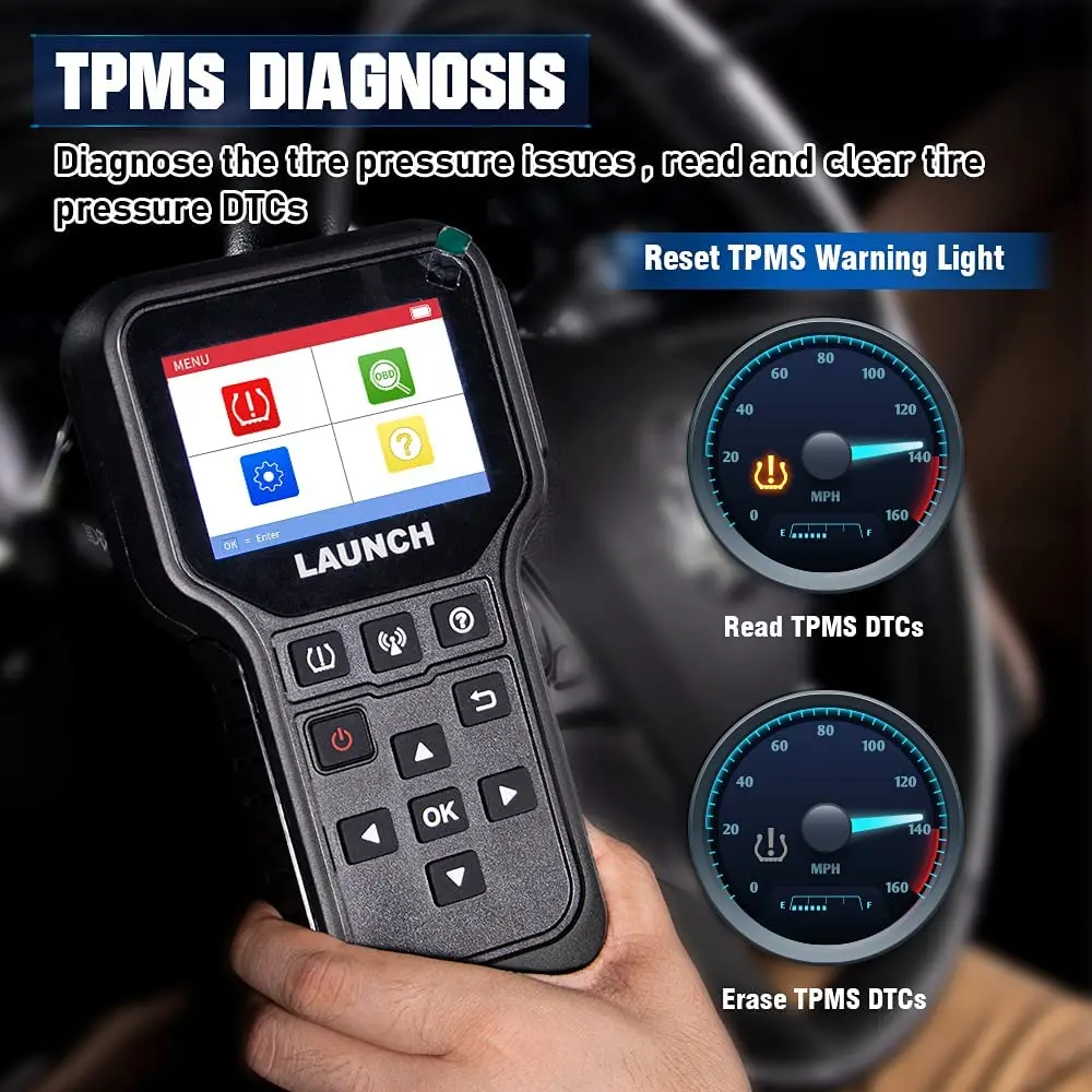 2025 NEW LAUNCH X431 CRT5011E TPMS Tire Pressure Diagnsotic Tool 315MHz 433MHz Sensor Activation Programing Learning Reading 6