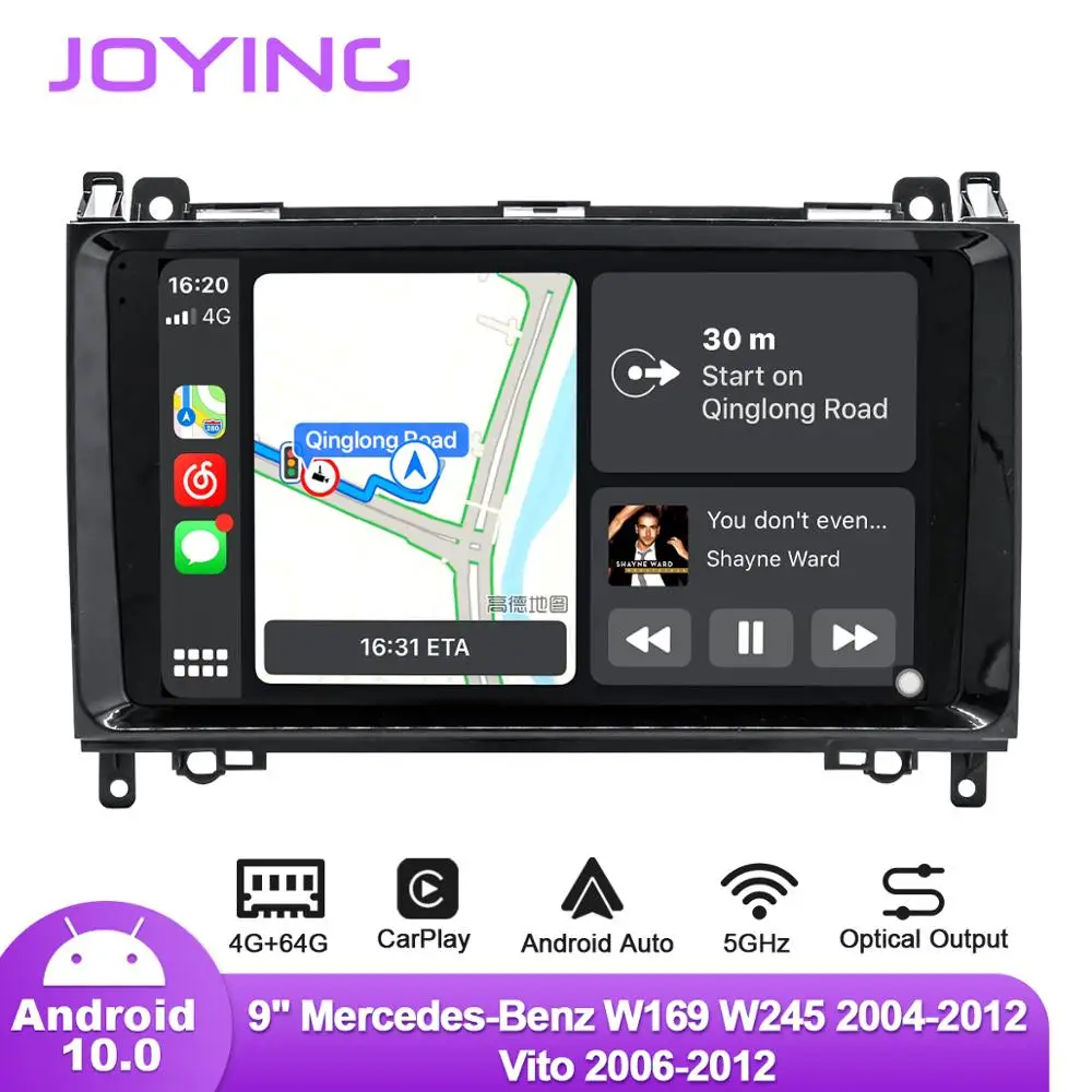 Автомобильная магнитола Joying 9 &quotAndroid10 для Benz Sprinter/Vito/Viano/W169/W245/W639/W906/A Class/B Class/V Class GPS