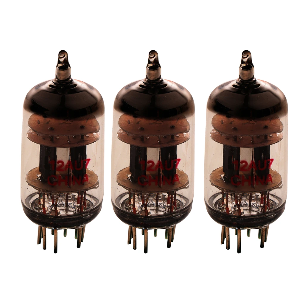 MagiDeal 3 шт. 12AU7 ECC82 вакуумная трубка 6x2 см для гитары Предварительный усилитель
