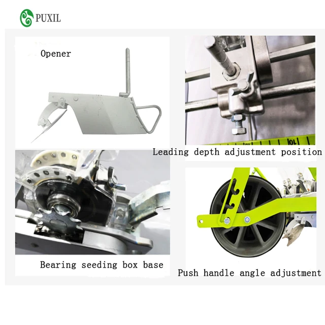 4 Sor Kézi Zöldségmag Ültetvényes Push Vetőmag - Image 5