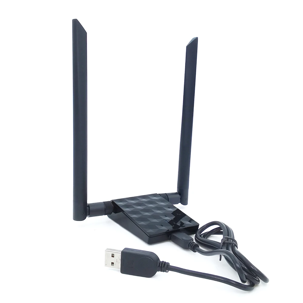 RTL8812AU USB Gigabit AC Card Mạng Không Dây Cho Kali Linux Đi Kèm Với Hai Bên Ngoài 8db Ăng Ten wifi card for desktop