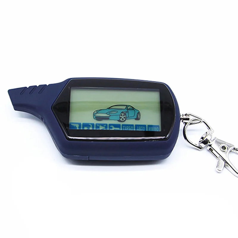 

10PCS LCD Remote Control Keychain for Key Chain StarLine A61 two way car alarm system Russian 2-way alarm Fob auto-start