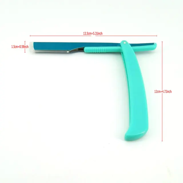 3 Colors Unisex Manual Folding knife & Shaving Straight Edge Razors for Beard Shaving & Hair Removal With Blades 6