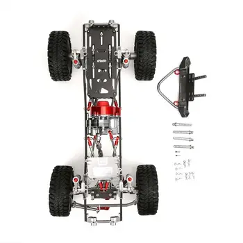 

Metal Upgraded 313mm Axial SCX10 Frame Set 1/10 RC Car Chassis Kit with Bumper
