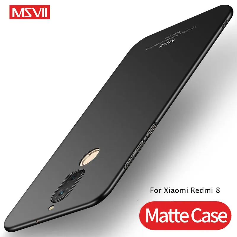 Xiomi Redmi 8 8A чехол MSVII Тонкий матовый чехол для Xiaomi Redmi 8 Pro чехол Матовая жесткая защитная задняя крышка для Xiaomi Redmi 8A
